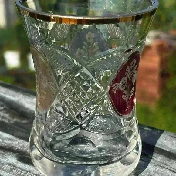 3.5 oz. Turkish "ARMUD" Tea Glass 100 ml, Crystal Glass - Picture 2 of 5